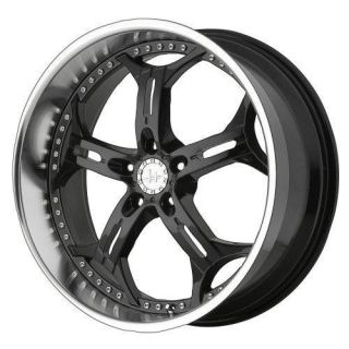 20 inch 20x8.5 Helo He834 Black wheels rims 5x115 +15