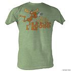 Licensed Rocky and Bullwinkle The Moose Is On The Loose Adult Shirt S 