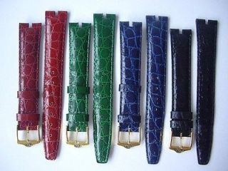 Genuine French GUCCI 16mm Leather Straps Band Red, Green, Blue OR 