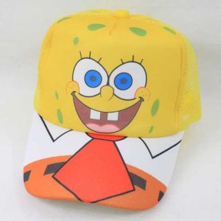 summer SpongeBob Hat Snap Back Baseball Cap adjusted adult W/net
