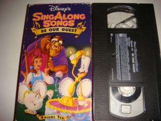   Songs VHS, Be Our Guest, Volume 10, Includes Beauty&The Beast