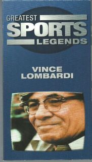 VINCE LOMBARDI Football Mastermind VHS New Former Player Interviews 
