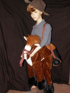 THE CUTEST HALLOWEEN OUTFIT OLD WEST RIDER AND HORSE BOYS OR GIRLS 3 