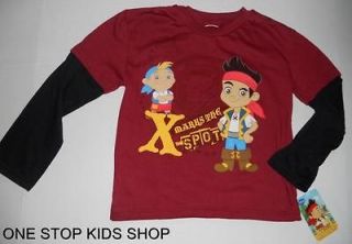 JAKE AND THE NEVERLAND PIRATES Toddler Boys 2T 3T 4T Tee SHIRT Top 