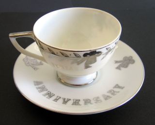 Lefton 25th Anniversary China Cup & Saucer