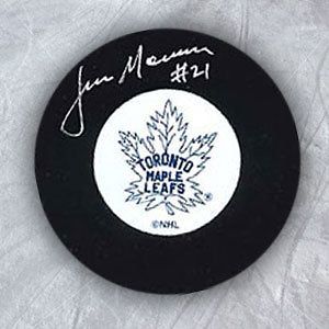 JIM MORRISON Toronto Maple Leafs Autographed Hockey Puck