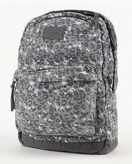 NEILL Gray Calder Floral Canvas Backpack School Book Bag NWT