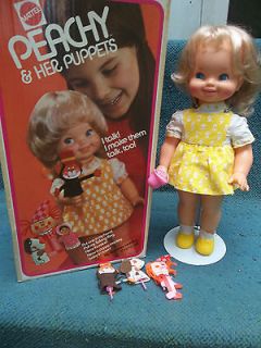   Peachy & Her Puppets w/Original Box/Puppets RESTORED TO TALK