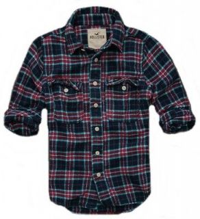 NWT HOLLISTER Mens OLD TOWN Flannel Plaid Shirt SMALL