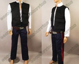 Star Wars Han Solo ANH Costume Vest Shirt Pants Custom