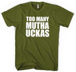 TOO MANY MUTHA UCKAS Flight of the Conchords American Apparel 2001 T 