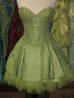 Sexy Short Prom Homecoming Dress Lime Green Sz 8 NWT
