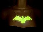Halloween Holiday Costume Necklace Choker Bat Rat Snake Web Glow in 