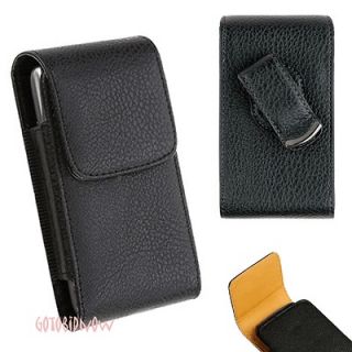   VS950 VERTICAL LEATHER POUCH PHONE SLEEVE CASE SWIVEL HOLSTER