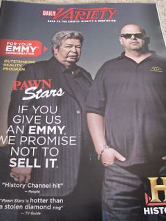 Pawn Stars History Channel HUGE RARE EMMY AD 2011