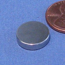 N45 Neodymium Magnet Disc Dia 1/2x1/8 Strong NdFeB Rare Earth 100 