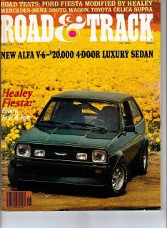 Road & Track Car Magazine Aug 1979 Fiesta Alfa Toyota Celica Supra 
