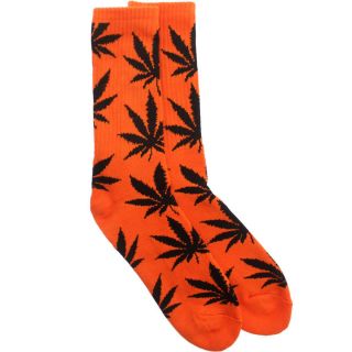 HUF Plantlife Crew Socks 420 plant life orange / black