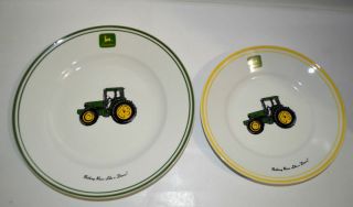 JOHN DEERE (TRACTOR) by GIBSON DESIGNS 11 1/4 DINNER PLATE or SALAD 