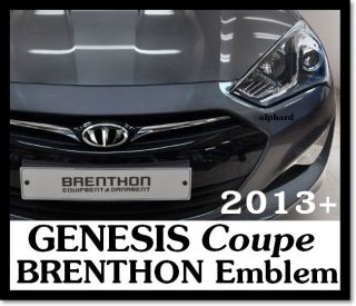2013+ HYUNDAI GENESIS Coupe BRENTHON BLACK Emblem Set Front & Rear