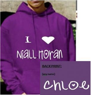 Personalised I love/heart Niall Horan Hoody