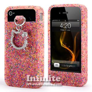 Pink Hello Kitty Silicone TPU Soft Case Skin Cover For Apple iPhone 4 