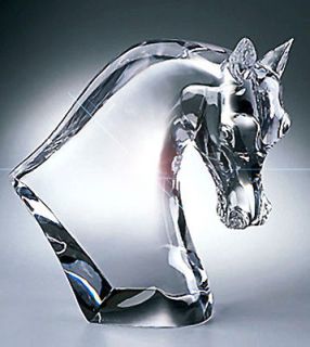 Lalique Crystal Horse Head Sculpture CONTEMPORARY ART