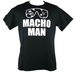 Macho Man Randy Savage Black Sunglasses Youth Size T shirt