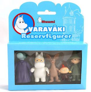 Moomin Small Plastic Figures Set Martinex Finland 5 pcs