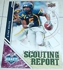 2009 UD Draft Edition Scounting Report Burgandy Pat White #210 #d (13 