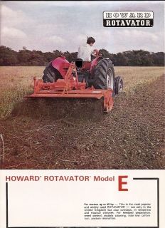 Farm Implement Brochure   Howard Rotavator   Model E   Tillage   1975 