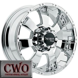 20 Chrome Incubus Krawler Wheels Rims 8x165.1 8 Lug Chevy GMC Dodge 