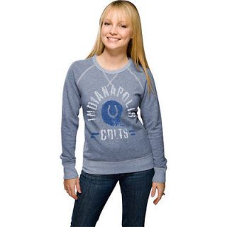 Indianapolis Colts Heather Vintage French Terry Womens Crewneck 