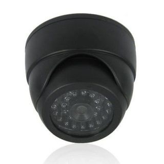   of Indoor Dummy Fake Dome Security Camera with Flashing LIGHT   black
