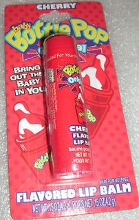 Lotta Luv Baby Bottle Pop Cherry Flavored Lip Balms   Brand New   Set 