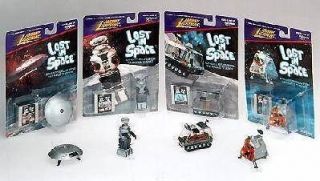 LOST IN SPACE  Chariot, Robot B 9, Jupiter 2, Space Pod carded models