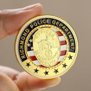 richmond police department challenge coin 774 from china returns 