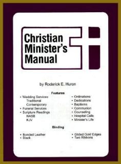   Ministers Manual by Rod Huron 1984, Hardcover, Deluxe
