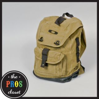 Oakley Eric Koston Canvas Backpack // Olive Bookbag Skateboard Limited 