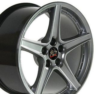 Single 18x9 Hyper Silver Saleen Wheel Fits Mustang® 94 04