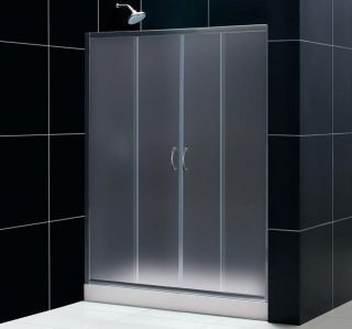   Visions 56 60 X 72 Frosted Glass Shower Door SHDR 1160726 0​4 FR