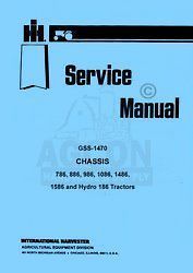INTERNATIONAL 1486 1586 Hydro 186 Chass Service Manual