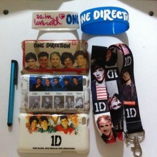 One Direction iPod touch 1D 4 4th Gen case,PLUS Stylus&2 Wrist Bands 