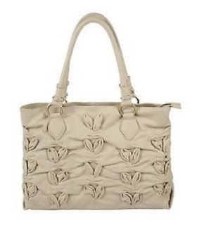 Fiore by Isabella Fiore Leather Gia Tote NEW TAUPE