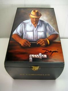 Cigar Box with Cuban Paintings on Top. Dozen to choice. Buy 1 get 2nd 