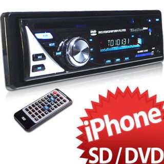 Car In Dash CD DVD SD USB  AM/FM Stereo Audio Player iPhone Aux in 