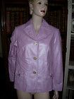 TERRY LEWIS LAVENDER IRRIDESCENT LEATHER JACKET/SZ SMALL~~GORGEOUS