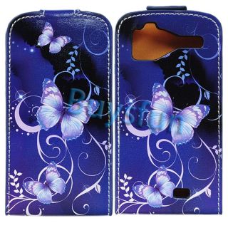   Butterfly Flip Leather Cover Case for HTC Sensation G14 4g Z710E Z710A