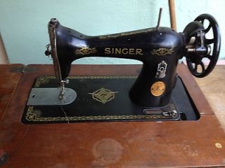 Vintage Singer Sewing Machine with Cabinet Manual Machine