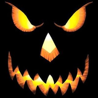 New Custom Pumpkin Head Face Scary Halloween Costume X Large XL Black 